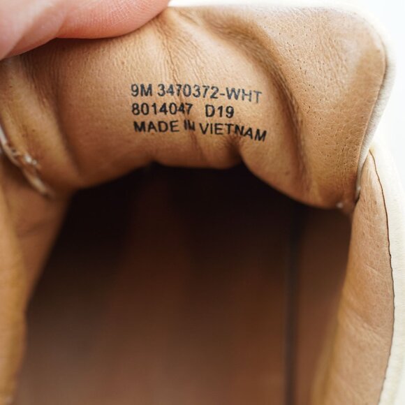 Frye White Leather‎ Fringe Slip-On Sneakers Womens 9M - Picture 3 of 7